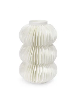 Palecek White Textured Vase - Available In 2 Sizes