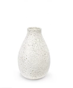 Palecek White Woven Tall Vase