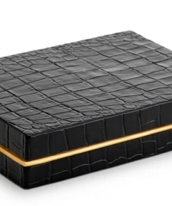 Crocodile Box With 2 Sets Of Cards By L'Objet Gifts By Occasion