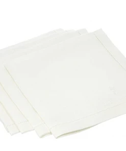 Linen Me Optic White Linen Hemstitch Napkin Gifts By Occasion