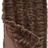 Fabulous Furs Taupe Faux Mink Throw