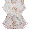 Mila And Rose Over The Rainbow Pom Pom Romper