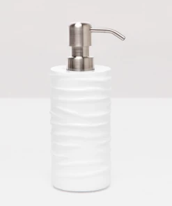 Pigeon & Poodle Bath Collection Lacquered Wave (White)