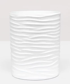 Pigeon & Poodle Bath Collection Lacquered Wave (White)