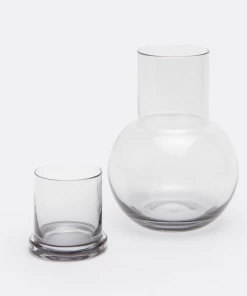 Pigeon & Poodle Bedside Carafe With Tumbler (Light Gray) Gifts By Occasion