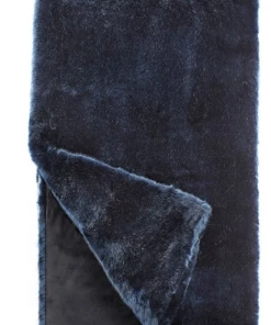 Fabulous Furs Throw Faux Mink Blue