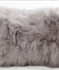 Auskin Cool Grey Alpaca Pillow 11"x 22 Gifts By Occasion