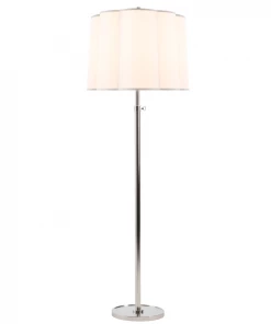 Visual Comfort Decorative Floor Lamp Simple In Soft Silver