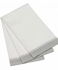 The Napkins Carlstitch Paper Guest Towels (Available In 2 Colors)