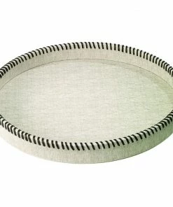 Bodrum Tray Round Whipstitch