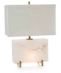 John Richard TABLE LAMP ALABASTER BLOCK Lighting
