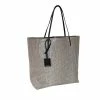Linde Gallery Shagreen Suede Medium Tote Bag (Taupe)