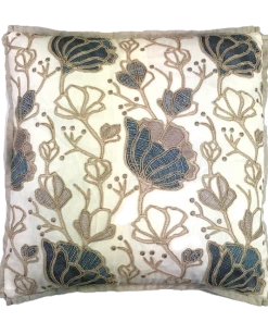 Signature Pillows Anthem Teal Flowers Pillow