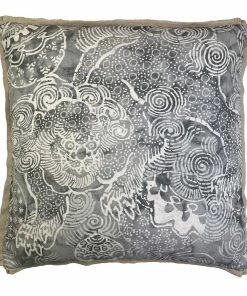 Signature Pillows Anthem Big Pewter Lion Pillow (Available In 2 Colors)