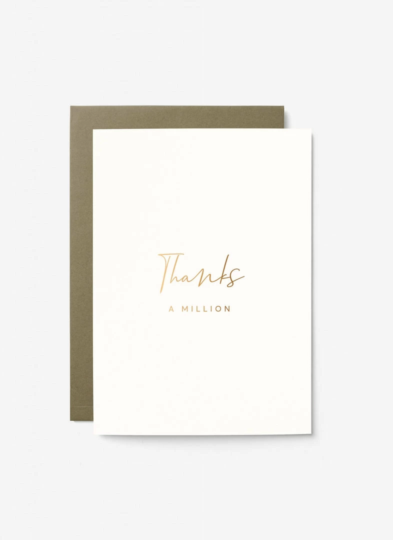 Nova Cornwall Gifts By Occasion CARD THANKS A MILLION 1 Nova Cornwall Gifts By Occasion CARD THANKS A MILLION