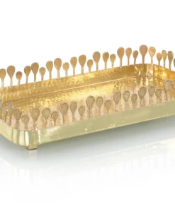 John Richard TRAY BRASS TEARDROP