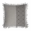 GABBY HOME TRIBAL STRIPE PEWTER PILLOW