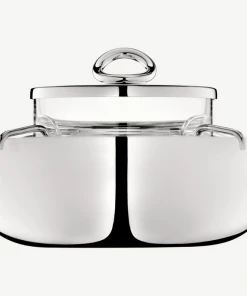 CHRISTOFLE VERTIGO LARGE SILVER-PLATED CAVIAR SERVING SET