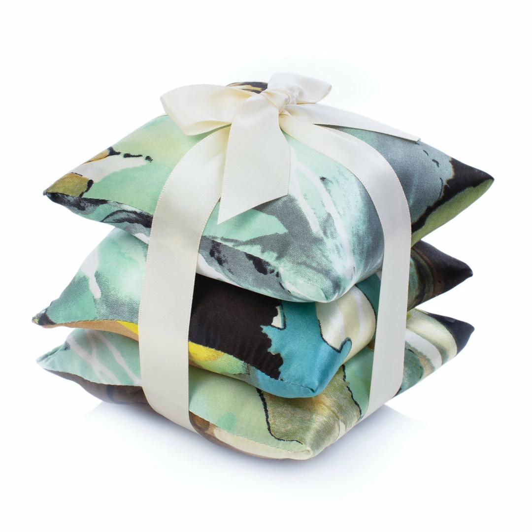 Elizabeth W Silk Sachet, Set Of 3 (Available In 6 Designs) 4 Elizabeth W Silk Sachet, Set Of 3 (Available In 6 Designs)