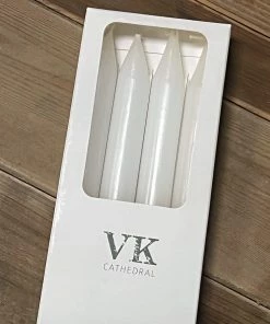 Vance Kitira Candle Taper Set White Cathedral Gifts By Occasion