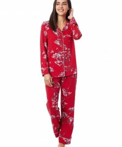 The Cat's Pajamas Willow Cerise Pima Knit Pajama (Available In 5 Sizes)