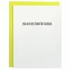 Chez Gagne "FAVORITE HUMAN" LETTERPRESS CARD Gifts By Occasion