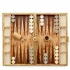 Aerin Wood & Shagreen Backgammon Set