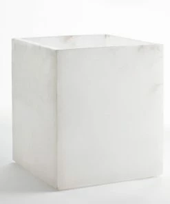 Kassatex Alabaster Waste Basket Host/Hostess