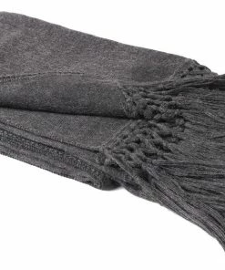 Auskin Gifts By Occasion Faux Baby Alpaca Throw With Braided Fringe