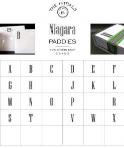 Black Inc CA NOTE CARDS BUCK INITIAL