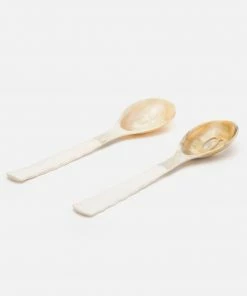 Serving Spoon 2-Piece Set Halette Natural By Blue Pheasant