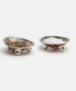 Salt/Pepper Holder Penelope Silver Limpet By Blue Pheasant
