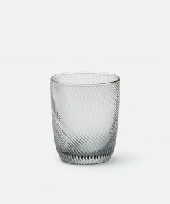 Glass Tumbler Pale Gray Terris By Blue Pheasant