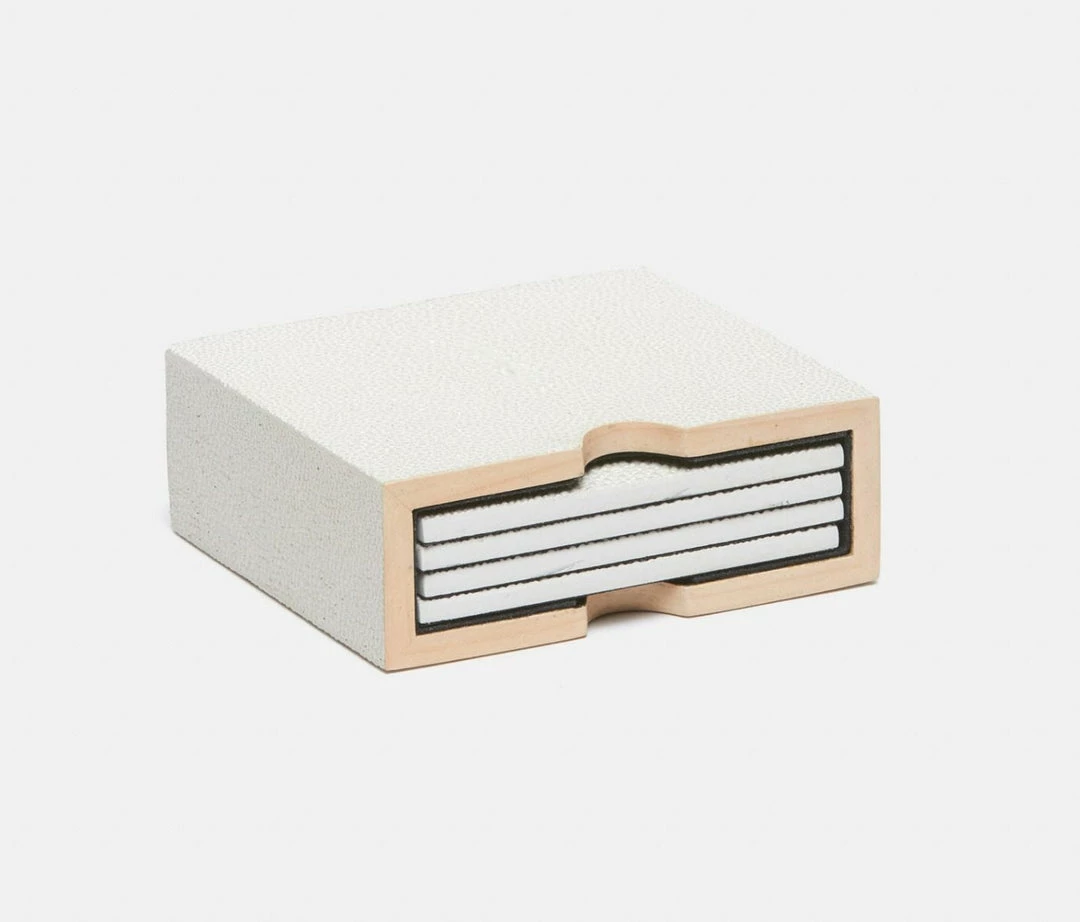 Coasters Varese Blanc By Blue Pheasant 2 Coasters Varese Blanc By Blue Pheasant