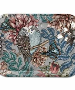 Nadja Wedin Design Gifts By Occasion TRAY LOVEBIRDS GREY