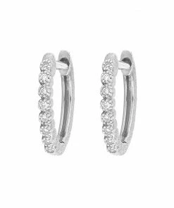 Jude Frances Delicate Provence Champagne Hoop Earrings