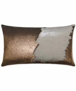 D.V. KAP Pillows DECORATIVE PILLOW - HYLEE LUMBAR / Bronze