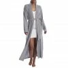 Gifts By Recipient Cashmere Grey Long Wrap Robe By Arlotta
