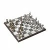 Interlude CHESS SET GREY HIDE