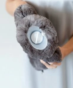 Evelyn Prelonge Smokey Grey Faux Fur WATER BOTTLE COVER Gifts By Occasion