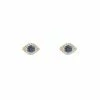Vintage La Rose 14k Gold Evil Eye Studs Gifts By Recipient