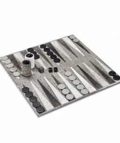Interlude BACKGAMMON SET GREY HIDE Gifts By Occasion