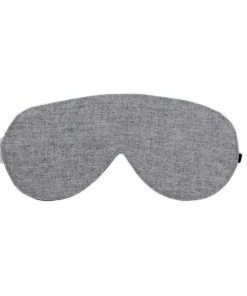 Elizabeth W Heather Grey Wool Eye Mask