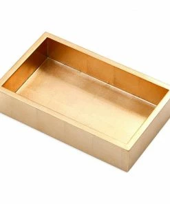 Caspari Gold Lacquer NAPKIN HOLDERs (Available In 3 Sizes) Gifts By Occasion
