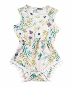 Mila And Rose Gifts By Occasion Woodland Floral Pom Pom Romper