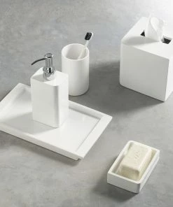 Kassatex White Lacquer Soap Dish