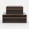 Made Goods BOX BURNT WOOD - 2 Sizes Available Gifts By Occasion