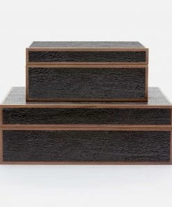 Made Goods BOX BURNT WOOD - 2 Sizes Available Gifts By Occasion