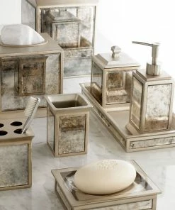 Kassatex Host/Hostess Vintage Mirror Waste Basket