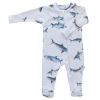 Jennifer Anne Style Sharks Organic Zip Footie